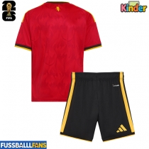 Belgien Heimtrikotsatz Kinder WM 2026 Kurzarm (+ Kurze Hosen)